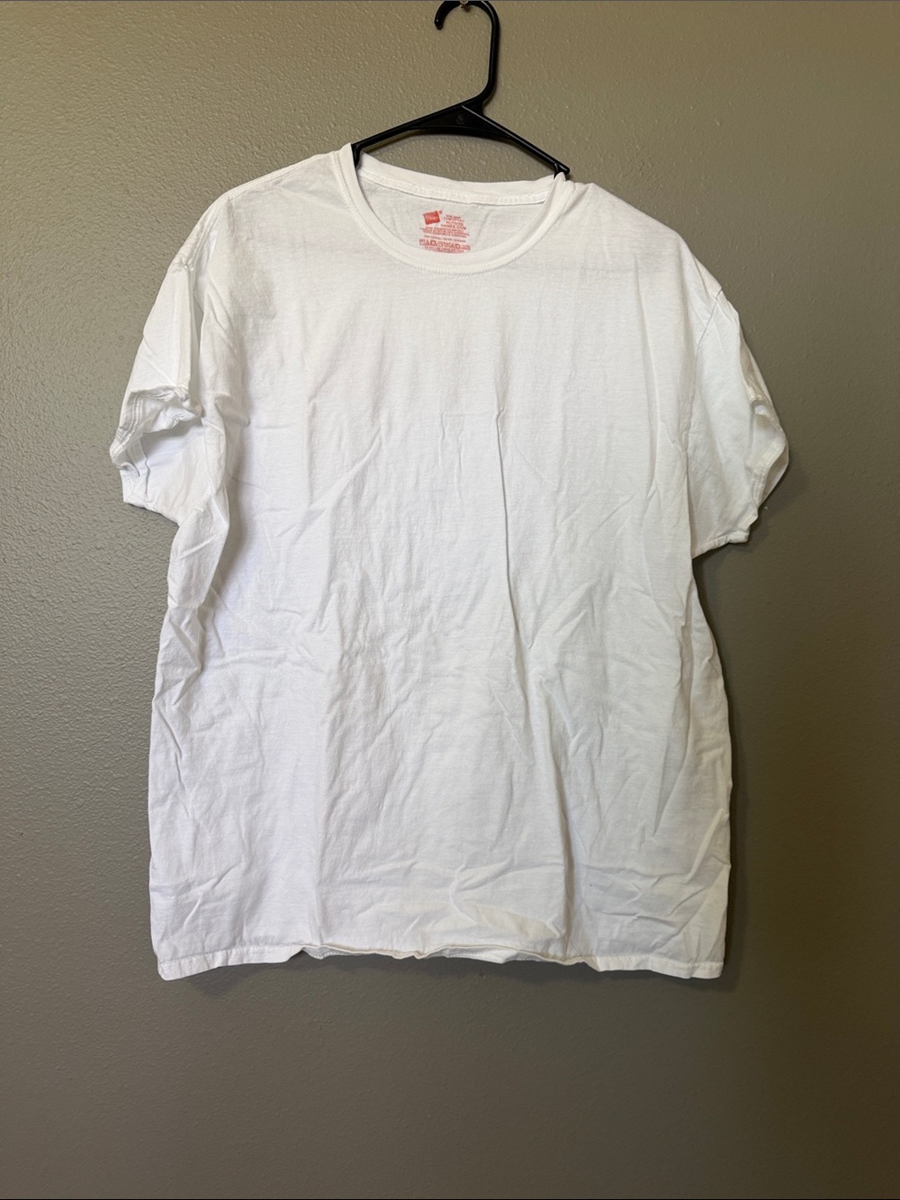 Mens set of 6 Classic White Crewneck T-Shirt